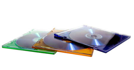 Some of classic CD/DVD case with discの写真素材