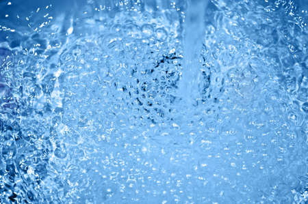 Bubbles in fresh cold waterの写真素材