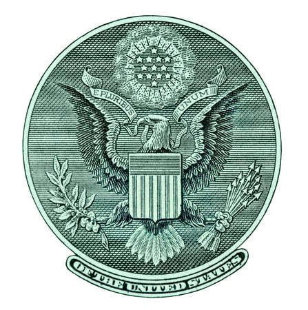 Eagle seal from dollar bill
の写真素材
