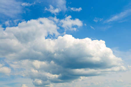 blue sky and clouds for backgroundの写真素材