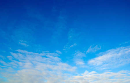 background abstract: blue sky and cloudsの写真素材