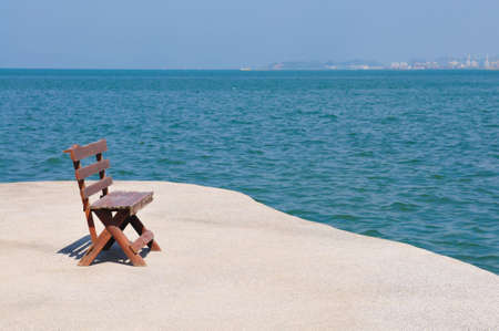 Nobody wood beach on sea coastlineの写真素材