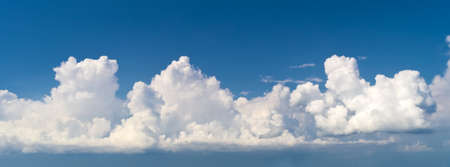 Beautiful sky background  panorama , made from several  images