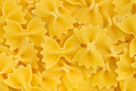 pasta farfalle texture or background macroの写真素材