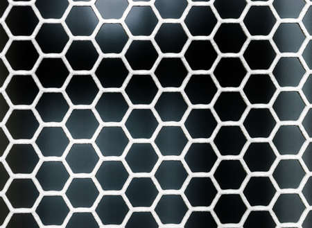 hexagon grid background texture patternの写真素材