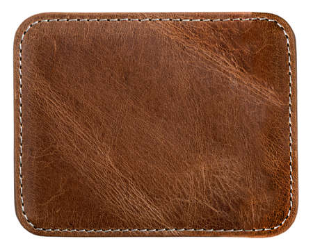 brown leather with seam texture or background for designの写真素材
