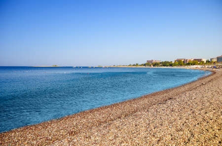 lagoon in sea landscape view of beachの写真素材