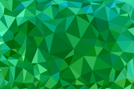 Elegant green abstract low polygon vector backgroundのイラスト素材