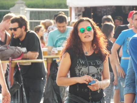 Friendship Days Festival 2015 Constitution Square in Bucharest, Romania.のeditorial素材