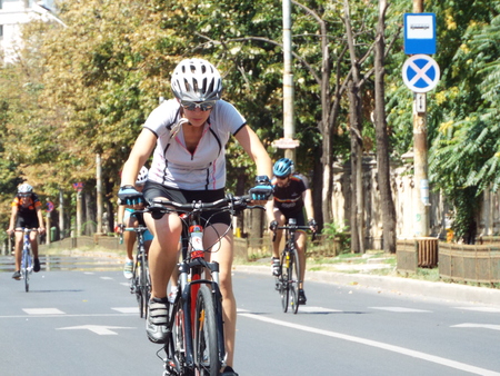 International Road Grand Tour 2015 in Bucharest, Romania. Cycling competition.のeditorial素材