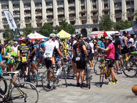International Road Grand Tour 2015 in Bucharest, Romania. Cycling competition.のeditorial素材
