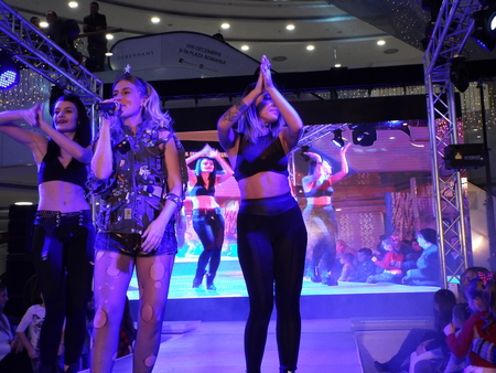 Winter Fashion Show at Plaza Romania in Bucharest.のeditorial素材