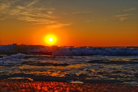 Sunrise over the sea