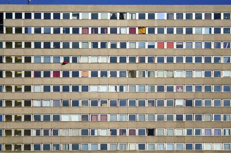 city apartment block in berlin, germanyの写真素材