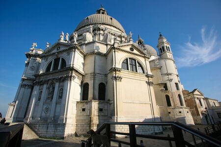 Basilica of Santa Maria della Salute in Venice, Italyの写真素材