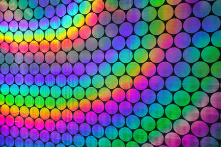 Circular holographic patterns of on backgroundの写真素材