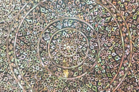 Pearl inlay on Buddhaの写真素材