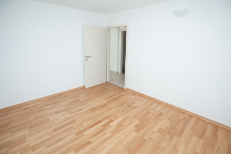 Empty house interior completely unfurnishedの写真素材