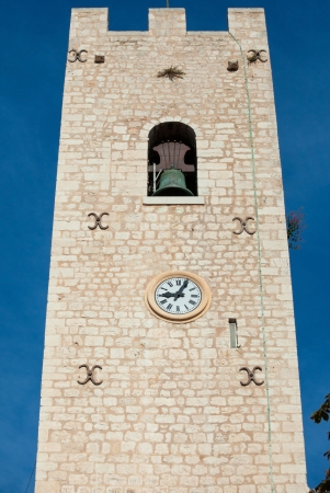 Our Lady of the nativity Cathedral tower in Vence, France.の写真素材