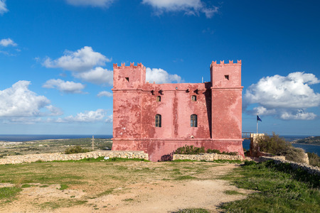 Saint Agatha's Tower also known as The Red tower. It was one of the defensive battlements of Malta.のeditorial素材