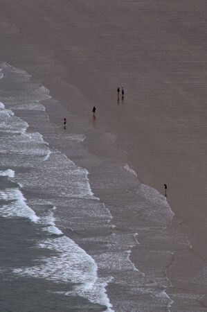 A shot of wave on a beachの写真素材
