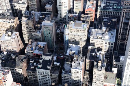 A Veiw of Manhattan From the Empire State Buildingの写真素材