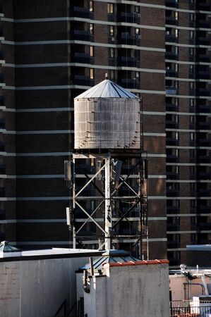 A Watertower in Manhattan の写真素材