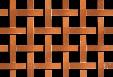 oxided iron patern squared in red an orangeの写真素材