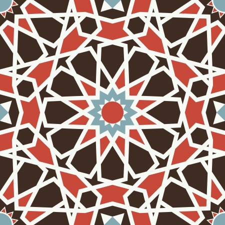Arabesque seamless pattern in editableのイラスト素材