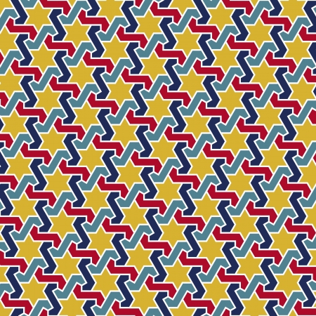 Arabesque seamless pattern in editable fileのイラスト素材
