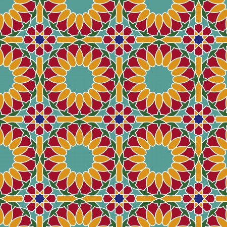 Arabesque seamless pattern in editable fileのイラスト素材