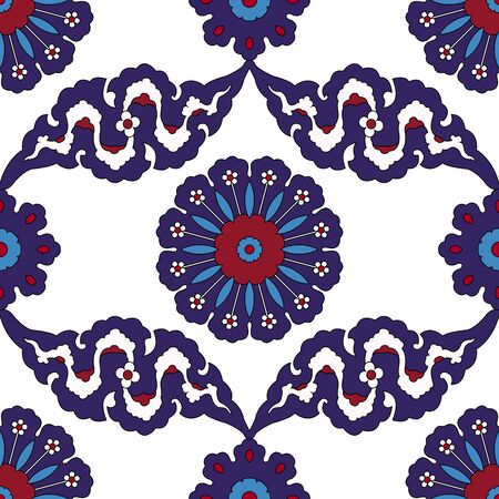 Arabesque seamless pattern in editable vector fileのイラスト素材
