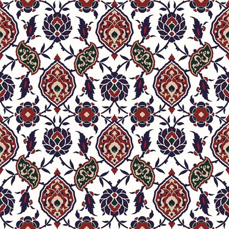 Arabesque seamless pattern in editable vector file