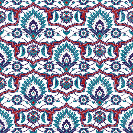 Arabesque seamless pattern in editable vector file