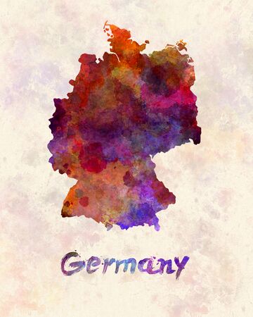 Germany in watercolorの写真素材