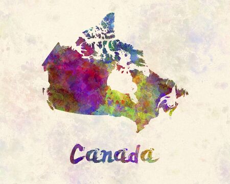 Canada in watercolorの写真素材