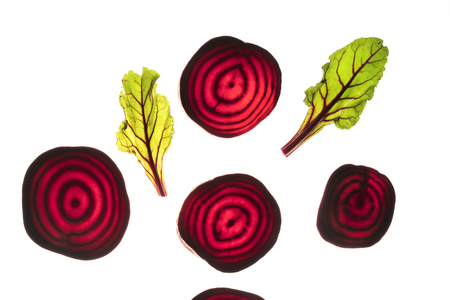 Beets slicesの写真素材