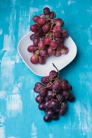 Grapes with dark contrastの写真素材