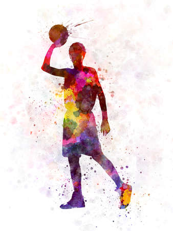 young man basketball playerの写真素材