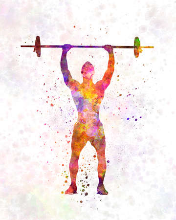 Body buiding man isolatedの写真素材