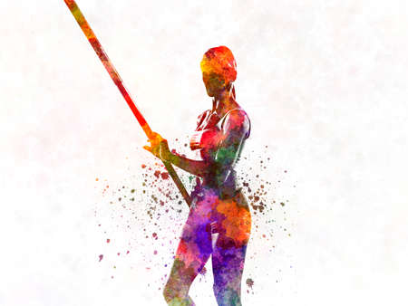 pertiga jump in watercolor