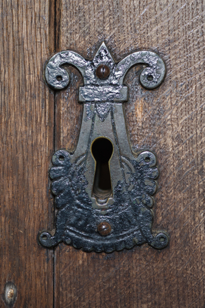 Old period key holeの写真素材