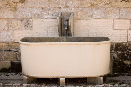 Steel Horse Water Troughの写真素材