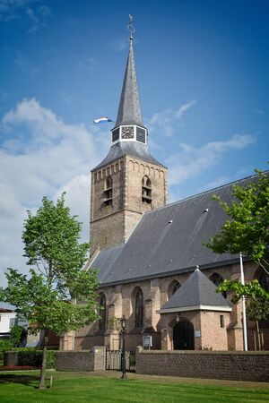 Zuidland Protestante Kirk - Protestant Church Netherlandsの写真素材