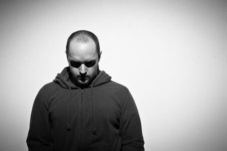 depressed adult manの写真素材