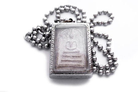 buddha amulet necklaceの写真素材