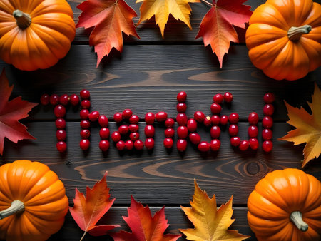 AI generated a wreath made out of orange and red pumpkins, The image features pumpkin, vibrant colors.の素材