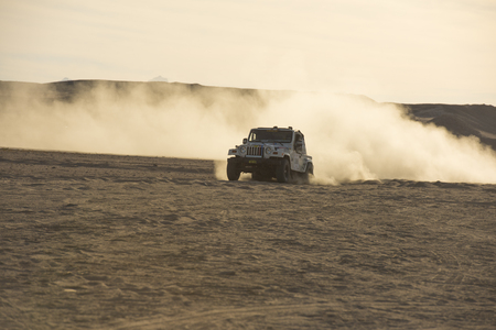 SAHL HASHEESH, EGYPT - NOVEMBER 24TH 2017:  Sahl Hasheesh Rally Cup desert rally on November 24th...