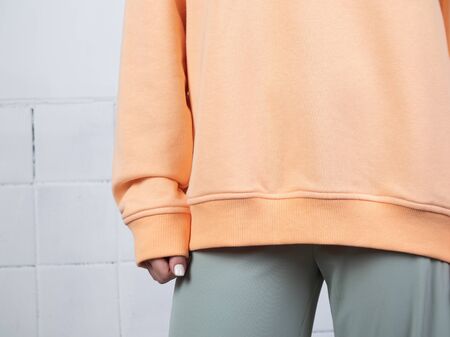 women's fingers in close-up. beautiful outline of a photo of hands. fashion trends in spring 2020