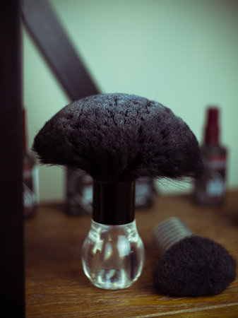 accessories for working in a hair salon. barber accessoriesの写真素材